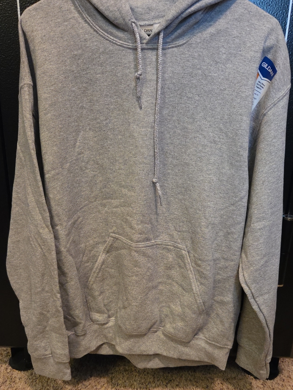 New: Gildan Light Gray Pullover Hoodie